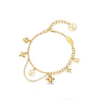 ¡®Lumi¡¯BLOOMING PINK GOLD MOP BRACELET