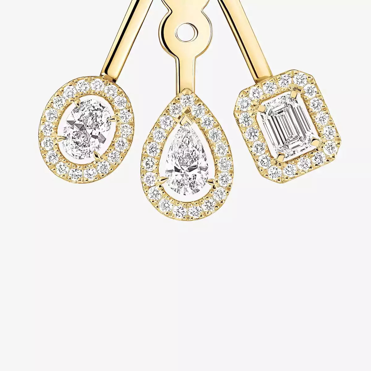 [Imperial]  My Twin Trio  Diamond Earrings