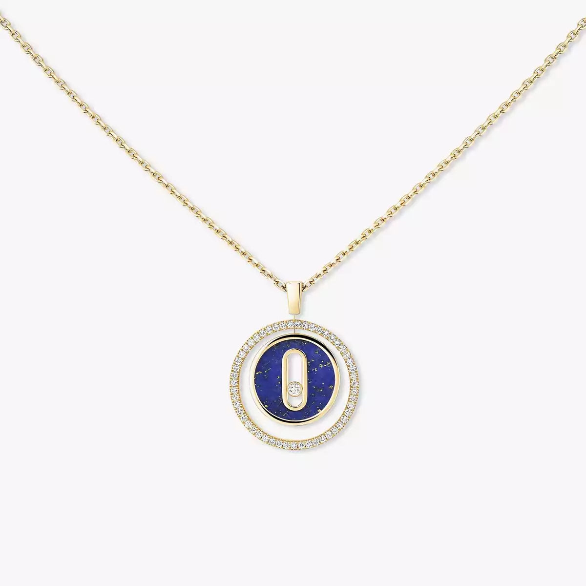 [Imperial Jewelrys]Lucky Move Diamond Necklace in Rose Gold and White Mother-of-Pearl