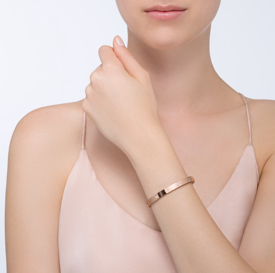 ¡®Lumi¡¯LOVE BRACELET 6.1MM 4 DIAMONDS