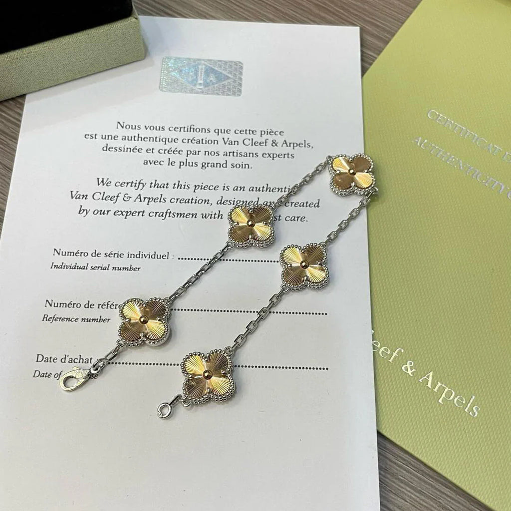 [Lumi jewelry] CLOVER 5 MOTIF LASER BRACELET COLLECTION