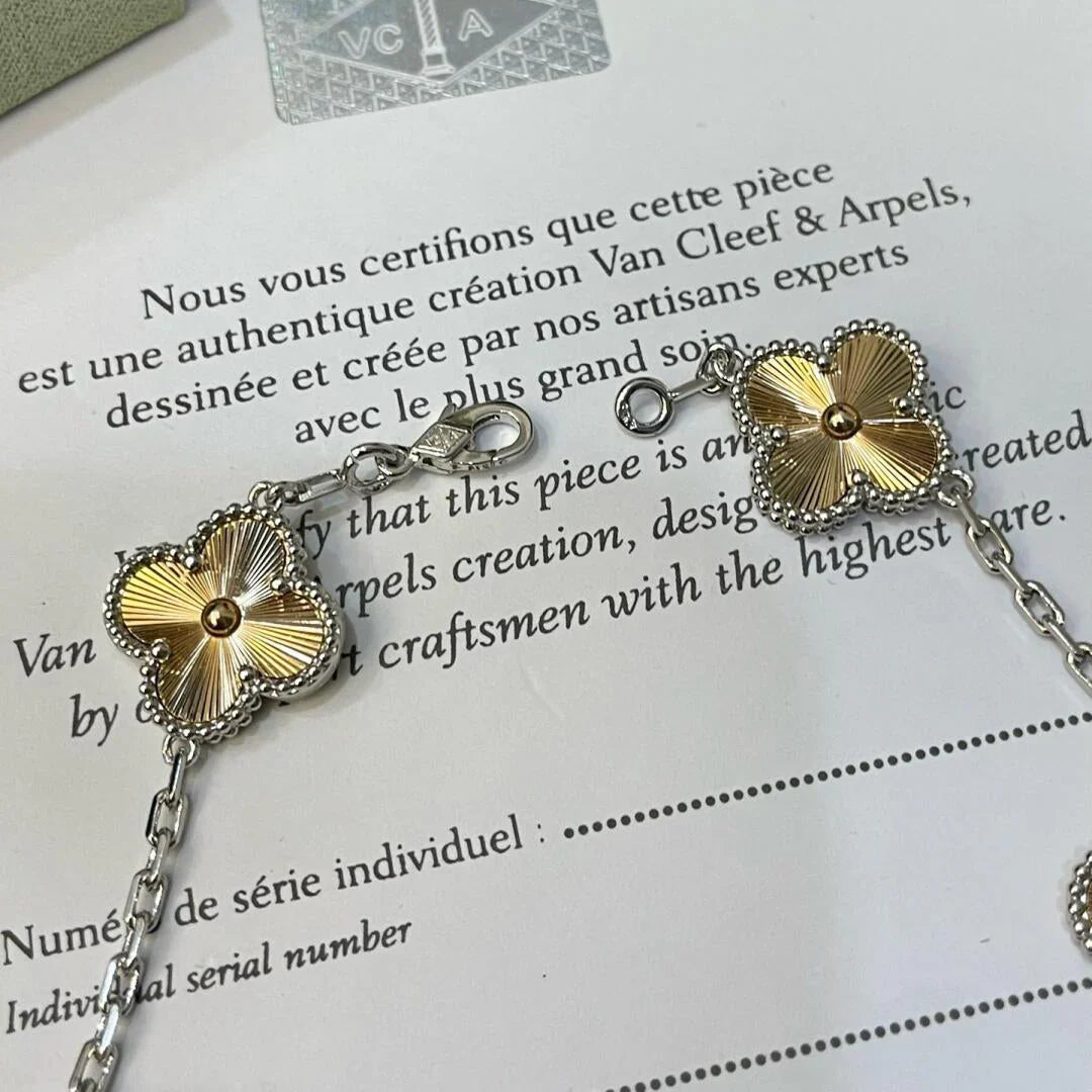 [Lumi jewelry] CLOVER 5 MOTIF LASER BRACELET COLLECTION