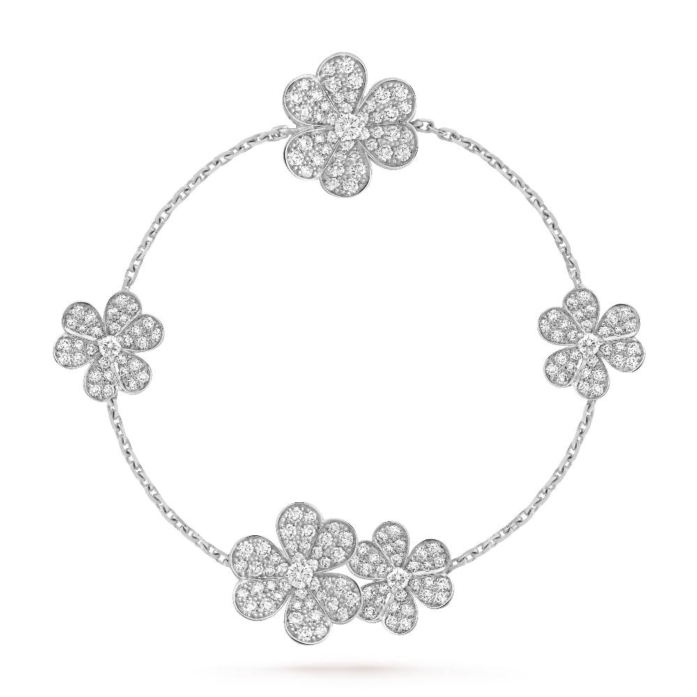 ¡®Lumi¡¯FRIVOLE SILVER 5 FLOWERS BRACELET