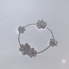 ¡®Lumi¡¯FRIVOLE SILVER 5 FLOWERS BRACELET