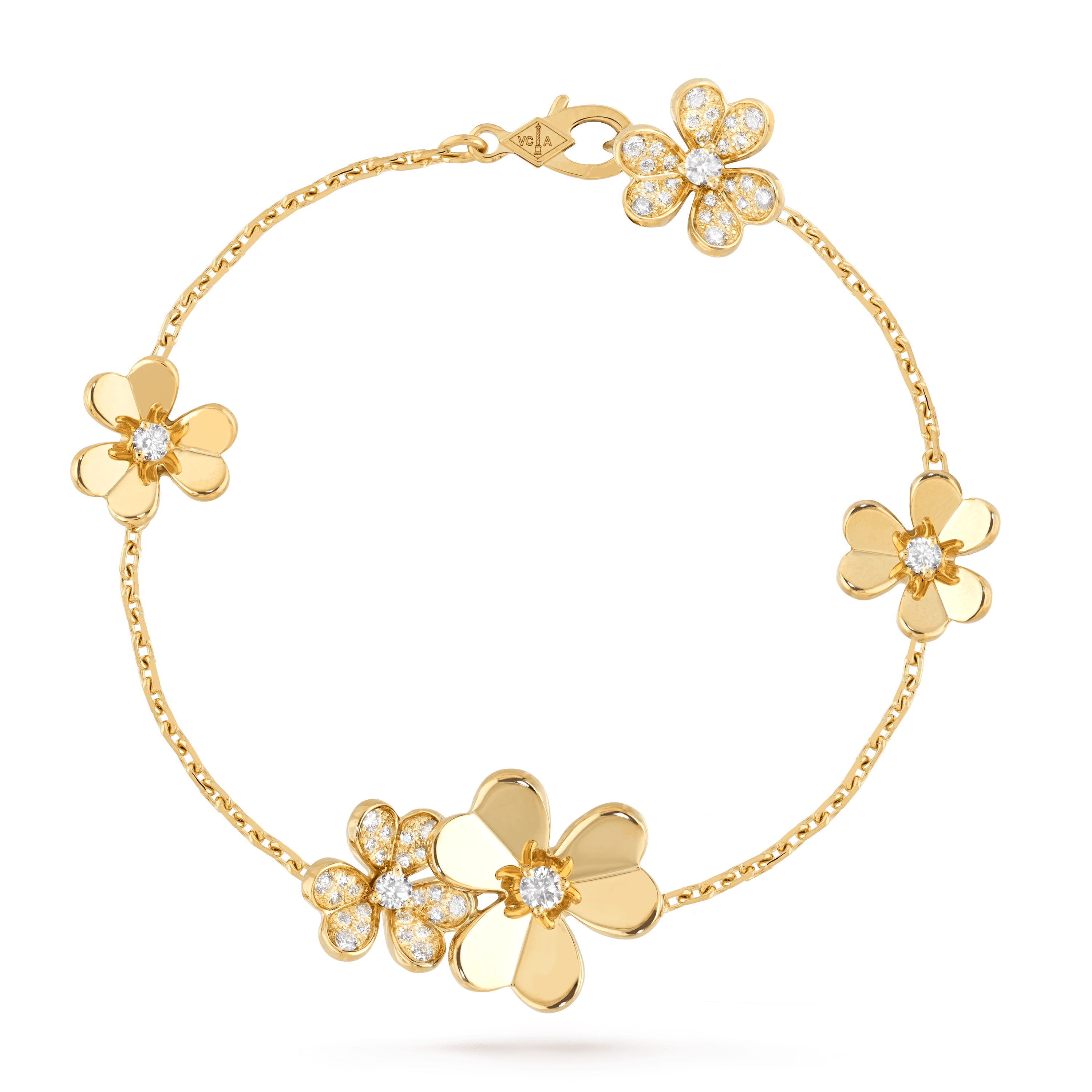 Lumi® FRIVOLE GOLD 5 BLUMEN ARMBAND