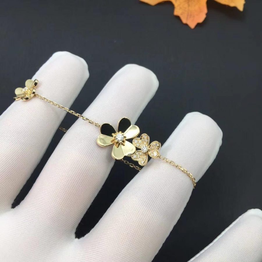 Lumi® FRIVOLE GOLD 5 BLUMEN ARMBAND