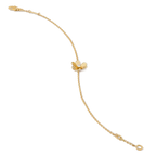 Lumi® FRIVOLE GOLD FLOWER PINK MALACHITE ARMBAND