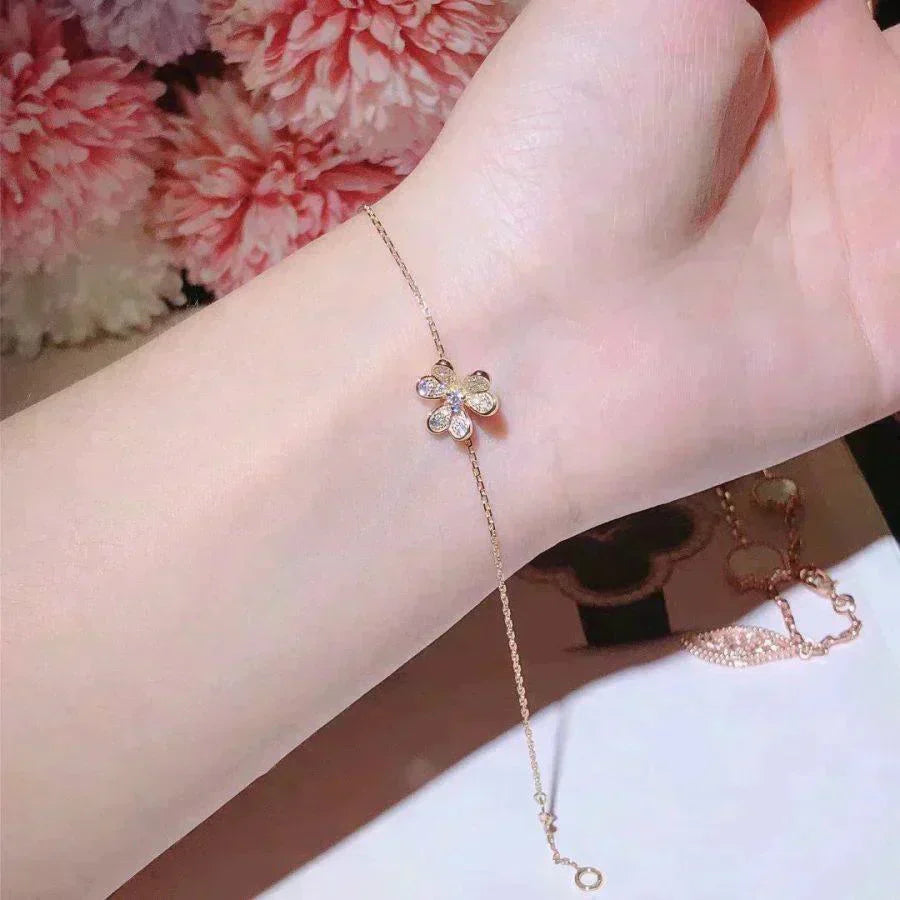 Lumi® FRIVOLE GOLD BLUMEN-DIAMANT-ARMBAND
