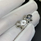 ¡®Lumi¡¯FRIVOLE MINI SILVER FLOWER EARRINGS