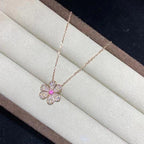 ¡®Lumi¡¯FRIVOLE ROSE GOLD FLOWER DIAMOND NECKLACE