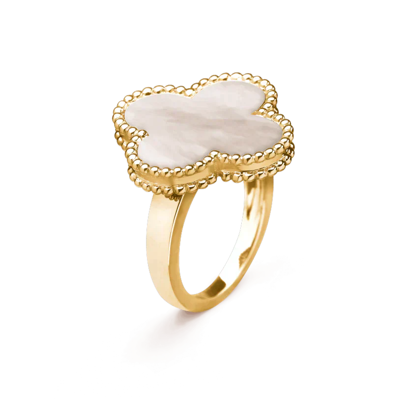 ¡®Lumi¡¯CLOVER WHITE MOP RING