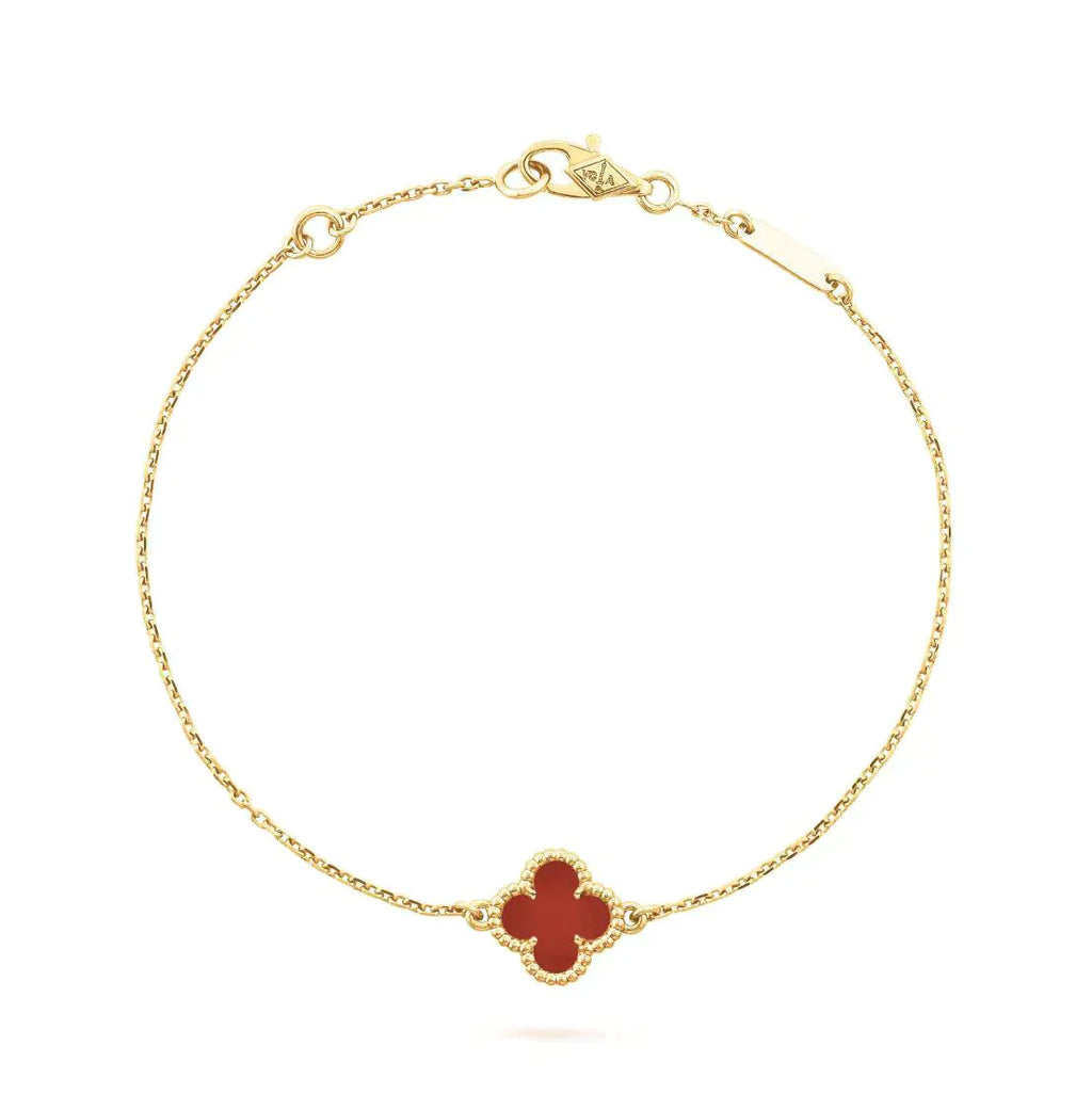 Lumi® CLOVER CARNELIAN EINZELBLÜTEN-ARMBAND