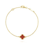 Lumi® CLOVER CARNELIAN EINZELBLÜTEN-ARMBAND