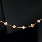 [Lumi jewelry] CLOVER 5 MOTIFS  PINK MOP BRACELET COLLECTION