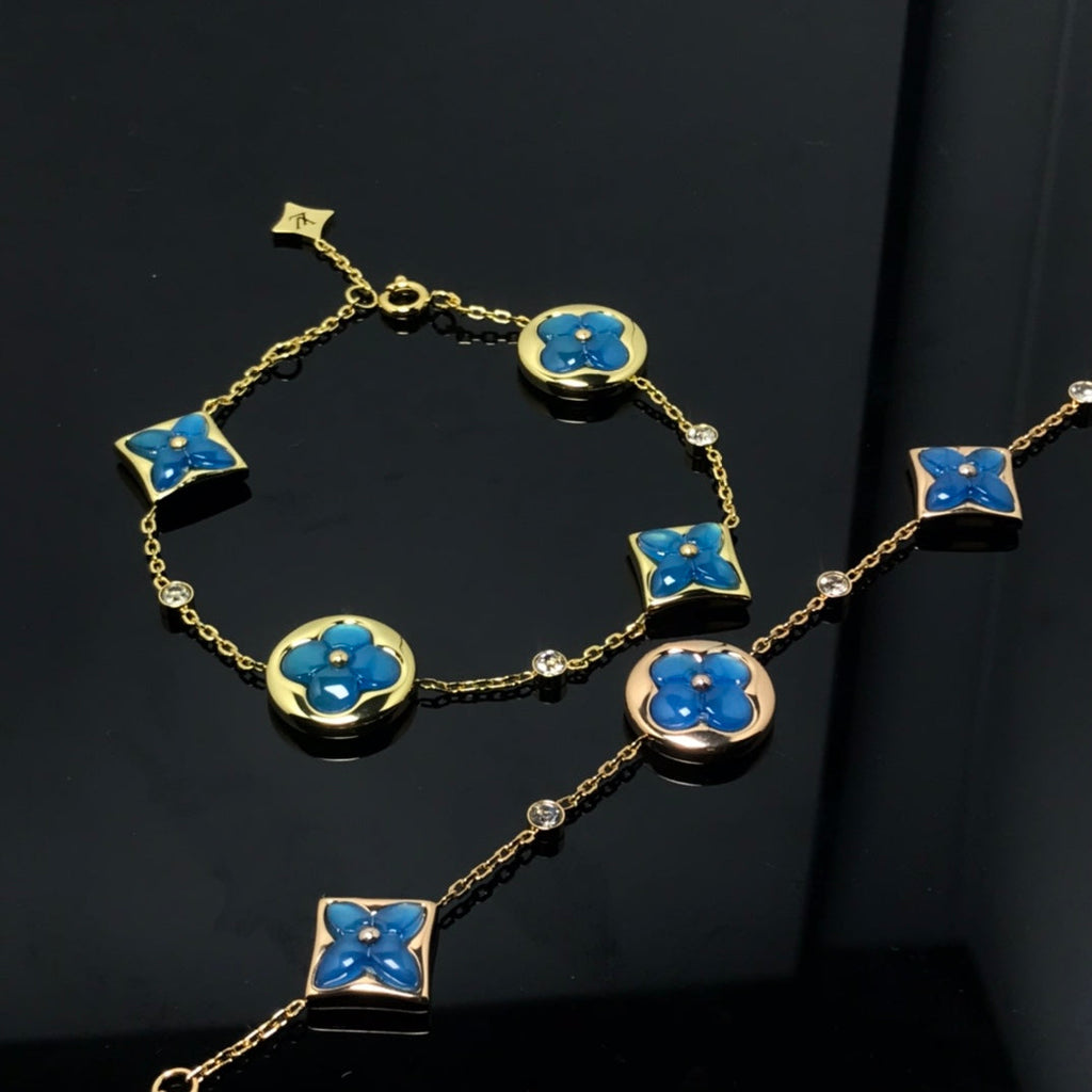 ¡®Lumi¡¯STAR AND SUN 4 MOTIF BLUE BRACELET