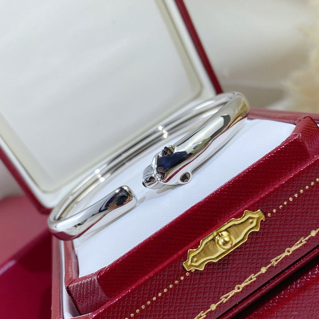 LumiPanthere Silbernes offenes Armband