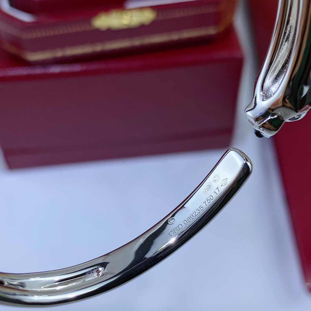 LumiPanthere Silbernes offenes Armband