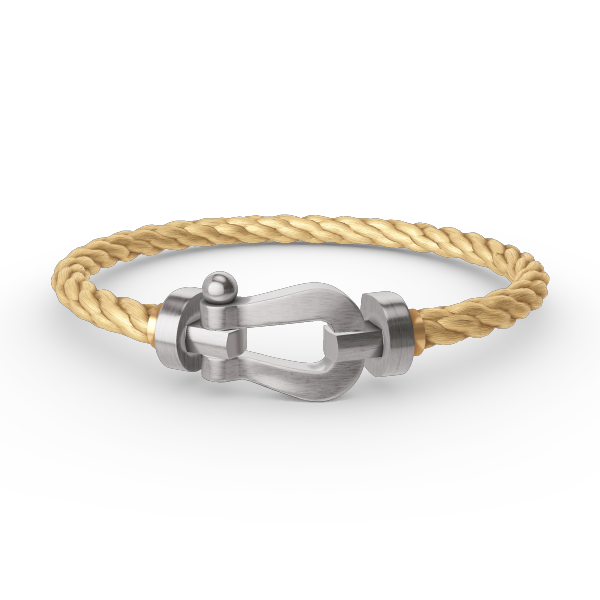 Lumi® FORCE Großes Hufeisenarmband ohne Diamanten, Silber