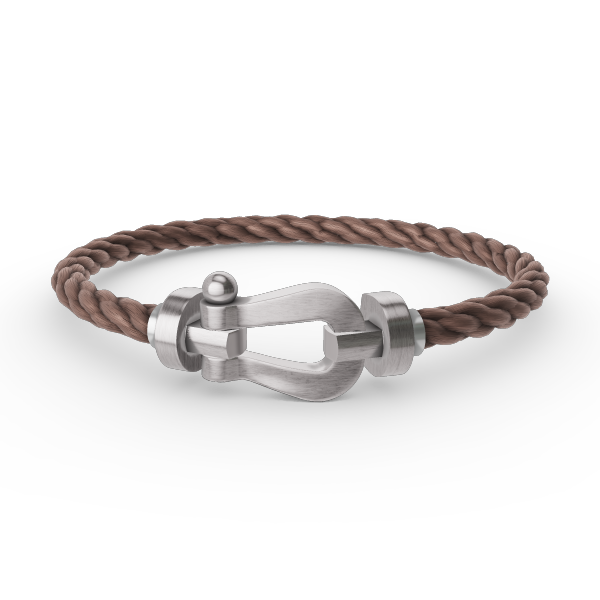 Lumi® FORCE Großes Hufeisenarmband ohne Diamanten, Silber