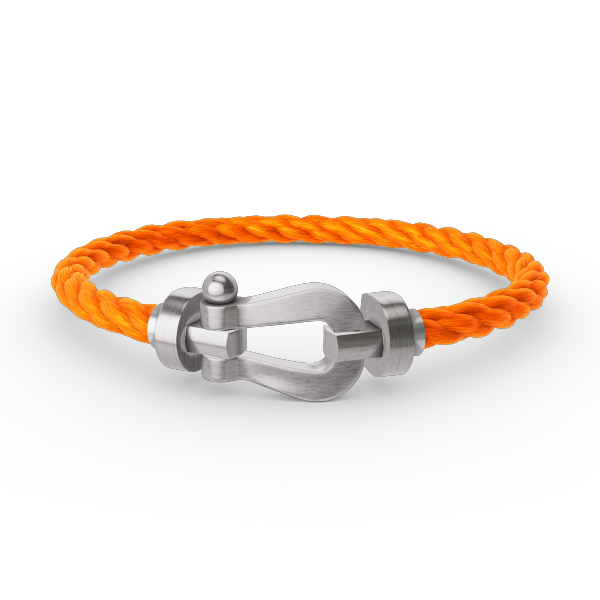 Lumi® FORCE Großes Hufeisenarmband ohne Diamanten, Silber