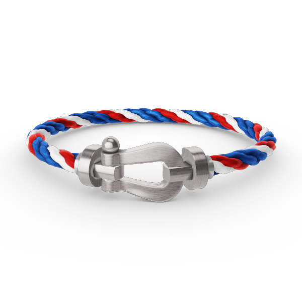 Lumi® FORCE Großes Hufeisenarmband ohne Diamanten, Silber