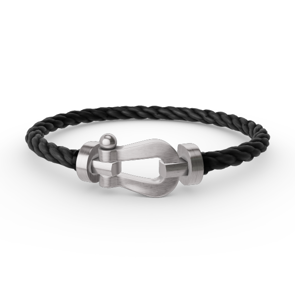 Lumi® FORCE Großes Hufeisenarmband ohne Diamanten, Silber