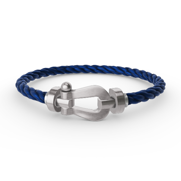 Lumi® FORCE Großes Hufeisenarmband ohne Diamanten, Silber