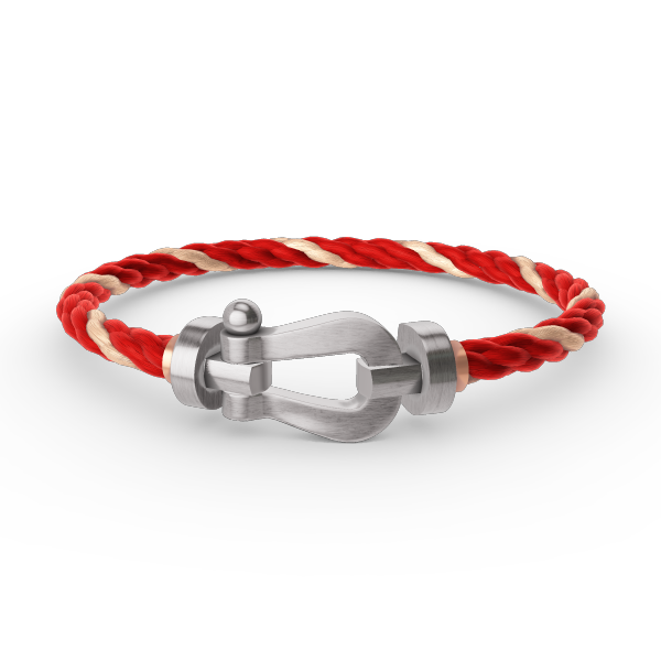 Lumi® FORCE Großes Hufeisenarmband ohne Diamanten, Silber