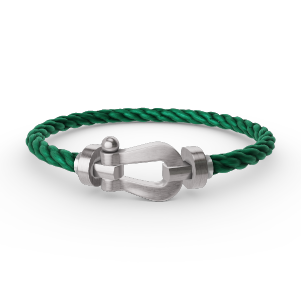 Lumi® FORCE Großes Hufeisenarmband ohne Diamanten, Silber