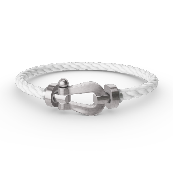 Lumi® FORCE Großes Hufeisenarmband ohne Diamanten, Silber