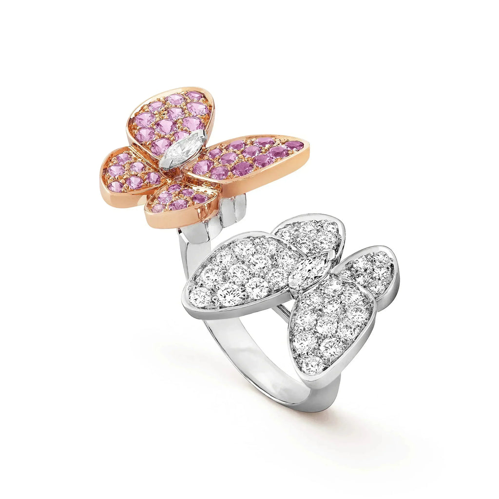 Lumi® Doppel-Schmetterlings-Diamantring