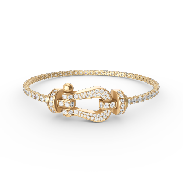 ¡®Lumi¡¯FORCE  LARGE HORSESHOE FULL DIAMOND TENNIS BRACELET
